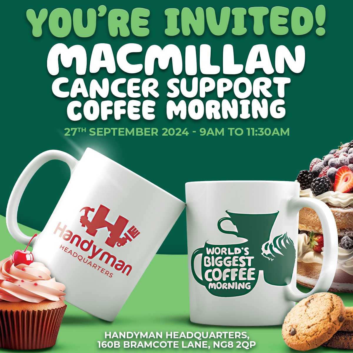 Handyman Headquarters Macmillan Coffee Morning